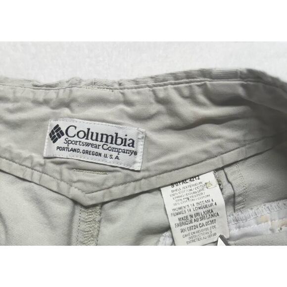 Columbia Canvas Hiking Shorts Women’s Size 14 tan - Picture 7 of 7